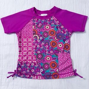 Hanna Andersson Rash Guard Short Sleeve Swim Top Size‎ 130cm (Girls 8)